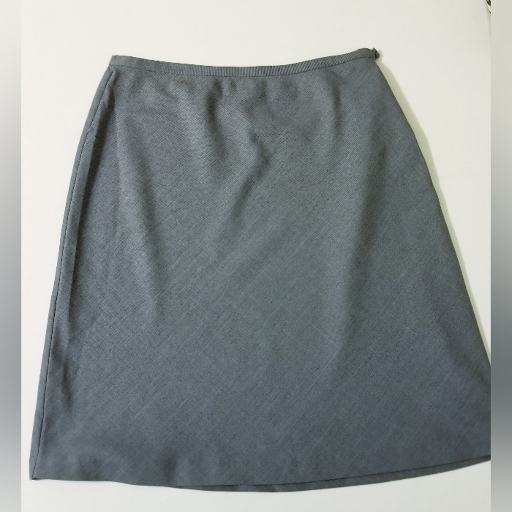 Norton McNaughton Women's Gray Aline Skirt Size 12 P Career Workwear